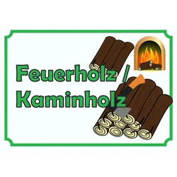 Verkaufsschild Schild Feuerholz A2 (420x594mm)