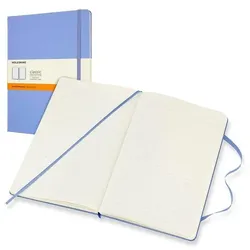 MOLESKINE Notizbuch Classic Collection fester Einband liniert 192 Seiten hortensienblau blau