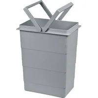 HAILO Einbaumülleimer 8 l Hellgrau