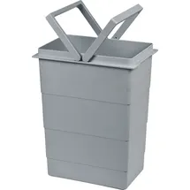 HAILO Einbaumülleimer 8 l Hellgrau