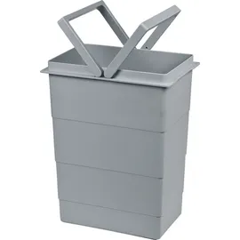 HAILO Einbaumülleimer 8 l Hellgrau