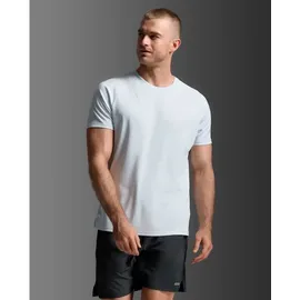 2XU Aero Mesh Kurzarm-t-shirt - Moonstone - XL