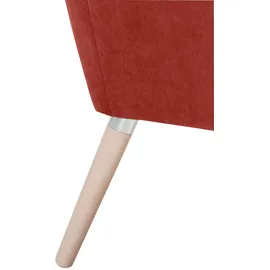 Max Winzer Sessel Alegro Veloursstoff Terracotta