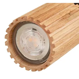 LINDBY Stralino 4-flammig Holz - Hellbraun