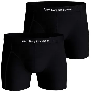 Björn Borg 2P Lyocell Boxer 1730 Schwarz Lyocell Small Herren