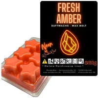 WonderWax Duftwachs WonderWax® Neon Duftwachs 6 Sterne (Fresh Amber), Duftrichtung: Fresh Amber