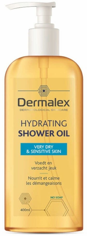 Dermalex Hydrating Shower Oil - Peau Sèche - Peau Sensible 400 ml huile