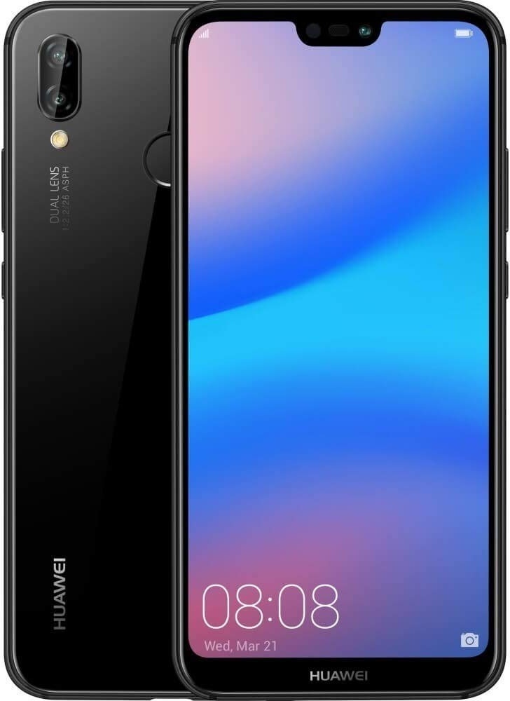 HUAWEI P20 Lite (32GB + 4GB RAM) 5,84" FHD + Display, 4G LTE Dual-SIM-GSM-Fabrik entriegelte Smartphone ANE-LX3 - International Modell - Nein (Midnight Black)