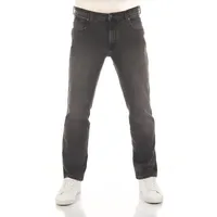 Wrangler Straight-Jeans Herren Jeanshose Texas Stretch Regular Fit Denim Hose mit Stretch grau 34W / 30L