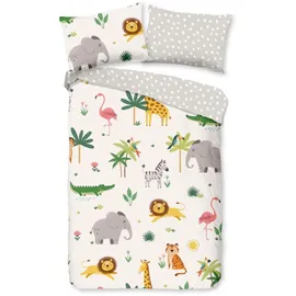 Good Morning "Artis", Renforcé, B/L: 60cm x 40cm, 2, Renforcé, Obermaterial: 100% Baumwolle, Bettwäsche, Baumwolle, Renforcé, Wendeoptik, Kind, Baby, Tiere