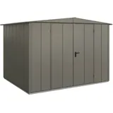 Hörmann Metall-Gerätehaus Berry Modern mit Satteldach Typ 3, 324 x 248 cm,quarzgrau,8 m2