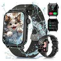 ibettertec 2026 Neues Smartwatch Damen Herren mit Telefonfunktion, Smartwatch 1.85'' HD Fitnessuhr,Silikonarmband + Metallarmband Kombinationsset,Smart Watch for Women mit 200+ Sportmodi,Fitness Tracker mit Herzfrequenz,SpO2,Schrittzähler & Schlafmonitor,IP68 für iOS Android, Silikon- und Edelstahlarmband Kombination, Silikon- und Edelstahlarmband Kombination schwarz