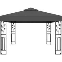 vidaXL Pavillon Doppeldach 3 x 4 m anthrazit