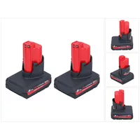 Milwaukee Akku Set 2x M12 HB5 High Output 12