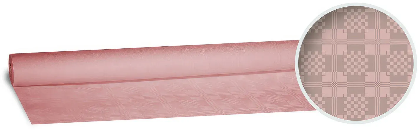 Damasttischdecke Tischtuch aus Papier, gerollt 1,20m x  8m, apricot