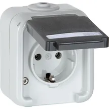 PEHA by Honeywell Schuko-Steckdose Aufputz grau 1 St.