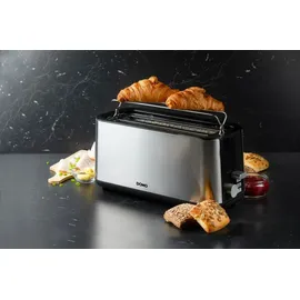 Domo DO967T Toaster 4 Scheiben, 1470 Watt, Edelstahl