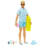 Barbie Strand Ken-Puppe mit Badehose, und Strand-Accessoires