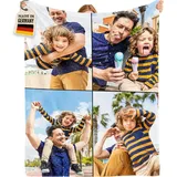 Bemaystar Personalisierte Decke - Personalisierte Geschenke mit Foto, Decke mit Foto, Fotodecke mit Eigenem Foto, Geschenke für Papa Mama Männer Sohn Kind für Muttertag Vatertag Weihnachtstag