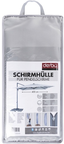 derby® Schirmhülle, BxHxT: 24 x 150 x 18 cm, Kunstfaser - grau