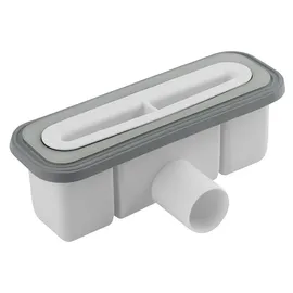 Polysan KAZUKO Duschwannenablauf, DN40, Edelstahl-Abdeckung - Silber