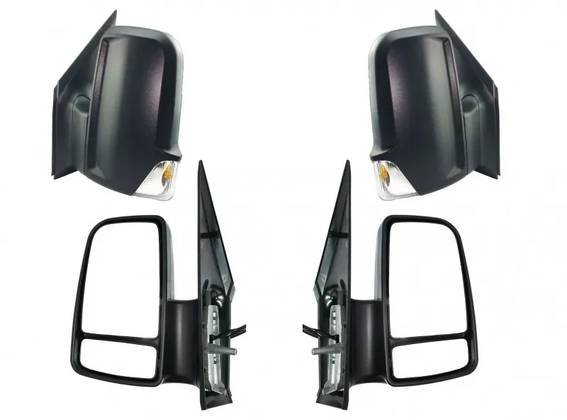 Komplett-Set linker und rechter Außenspiegel mit Blinker, mechanisch, ohne Heizung, für Mercedes Sprinter W906 ab 2006