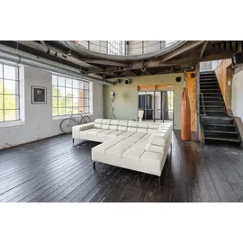 KAWOLA Sofa NELSON hellgrau Recamiere rechts