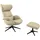 flexlux Relaxsessel More 90 x 107 x 89 cm Beige, drehbar, ergonomisch, mit Kopfteil