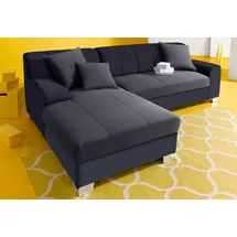 INOSIGN Ecksofa »Turah incl. Zierkissen, moderne Steppung, auch in Leder«, wahlweise mit Bettfunktion, Schlafsofa, B/T/H: 239/152/75 cm, L-Form,