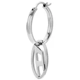 Diesel Creolen OVAL D LOGO silber DX1601040