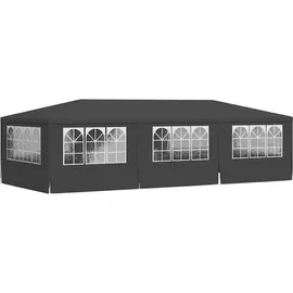 vidaXL Profi-Partyzelt 4 x 9 m inkl. 4 Seitenteile Anthrazit