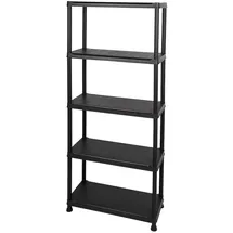 Curver Kunststoffregal 5 Böden 176x75x32 cm schwarz
