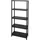 Curver Kunststoffregal 5 Böden 176x75x32 cm schwarz