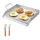 Vevor Grillpfanne 448 x 370 mm Edelstahl silber