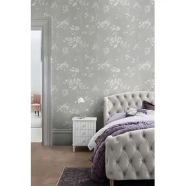 NEXT LEAF Vliestapete 10m x 0,53m 1 St grau