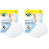 Scholl Expert Care Intensiv pflegende Fußmaske in Socken - 1 Paar Einwegsocken - Hornhaut Entfernung (Packung mit 2)