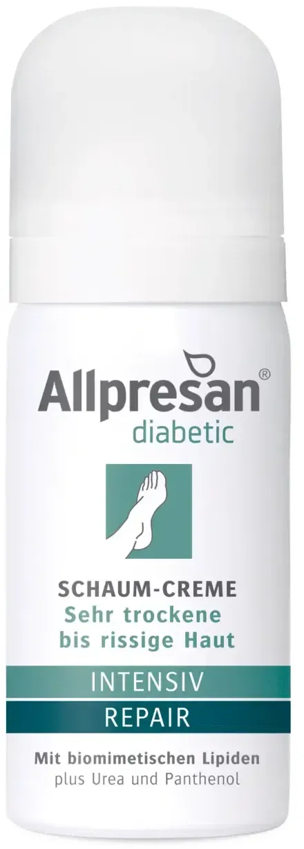 Allpresan diabetic Schaum-Creme INTENSIV + REPAIR mit Urea 35ml - Reisegröße