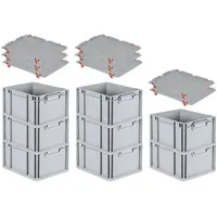 Proregal SuperSparSet 8x Eurobox NextGen Grip mit Auflagedeckel &