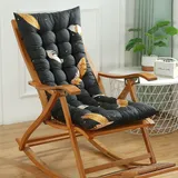 Generisch Hochlehner Auflagen 8cm, Gartenstuhlauflagen Hochlehner 120x50 Mit Bändern, Bequeme Sitzauflagen Gartenmöbel, Stuhlauflage Sitzkissen Indoor Outdoor Rückenlehne Auflage,Style 2