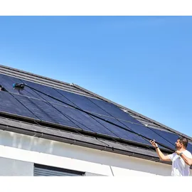 Planet C Reinigungsbürste Teleskop Solar Panel Cleaner schwarz 460 cm