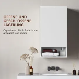 Homcom Wandschrank-40L x 27B x 77H cm-Weiß | Gr.: onesize