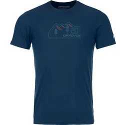 Ortovox 150 Cool Vintage Badge Herren T-Shirt deep ocean
