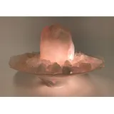 Zimmerbrunnen Delia Rosenquarz mit Beleuchtung (Schalenfarbe: Rosa)