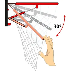 Sport-Thieme Basketballkorb Silber 45 cm