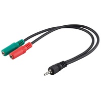 Goobay PC Headset Adapter 1x 3,5 mm AUX 4-pol.