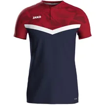 Jako Iconic Poloshirt 901 marine/chili rot XL