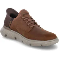 SKECHERS Herren Brogues, Dunkelbraun, 43