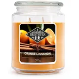 Candle BROTHERS Orange Cinnamon Duftkerze 510 g orange