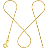 modabilé Goldkette Ankerkette DELICATE Rund 1,3mm 585 Gold, Halskette Damen, Damenkette dezent, Kette, Made in Germany gelb|goldfarben 50cm