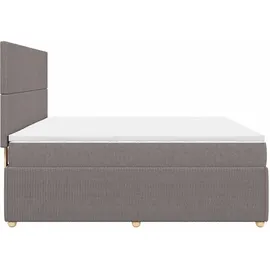 vidaXL Boxspringbett 180 x 200 cm Taupe